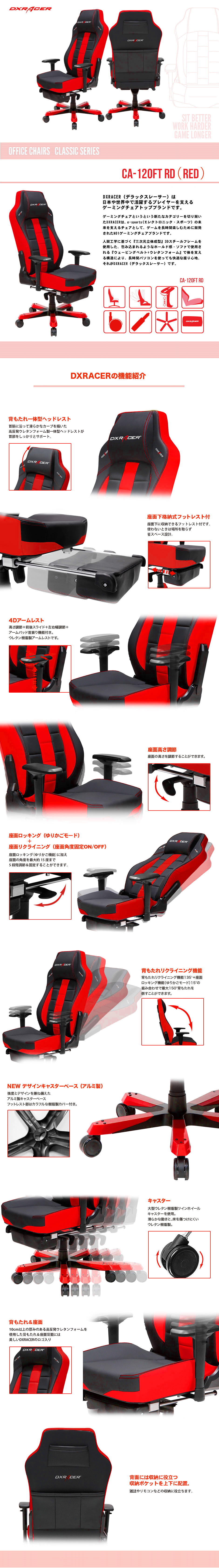 CA-120FTレッドの構造