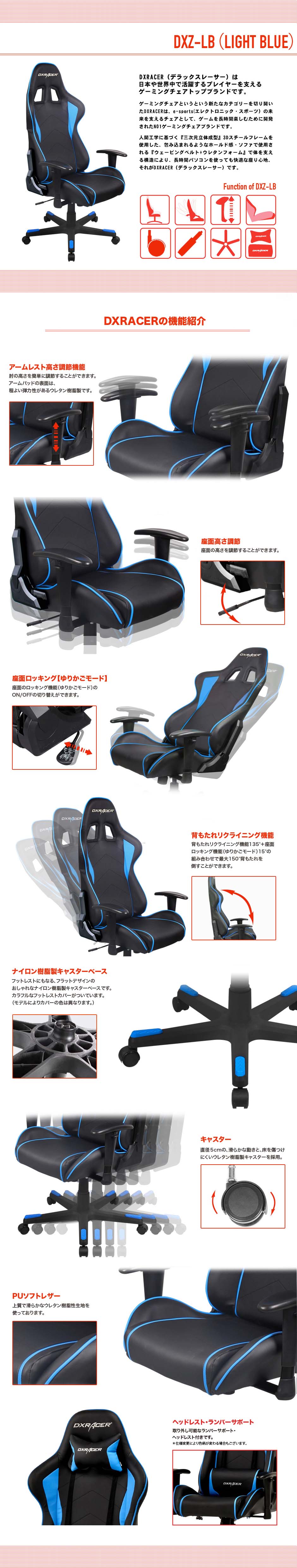 DXRACERの構造